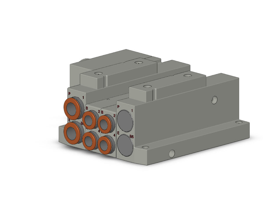 SS5V2-W10CD-02D-C8 SS5V 02 Station Manifold, Tie-Rod Base