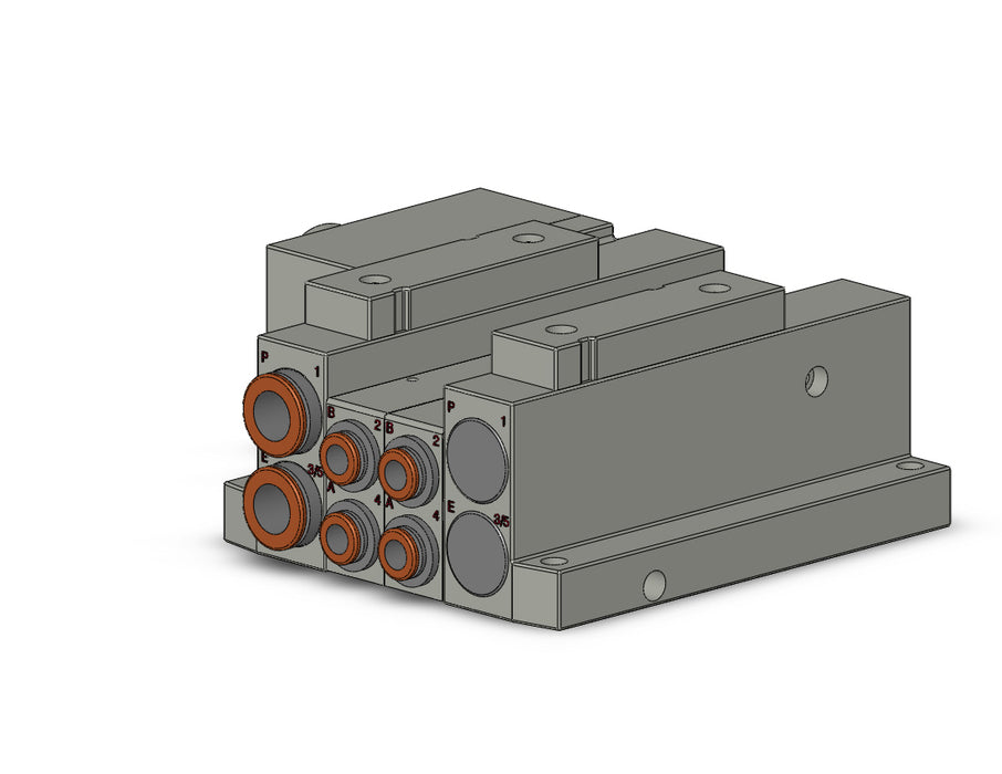 SS5V2-W10CD-02D-N7 SS5V 02 Station Manifold, Tie-Rod Base
