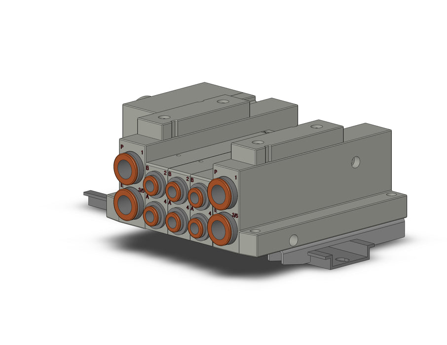 SS5V2-W10CD-03B-N7-D SS5V 03 Station Manifold, Tie-Rod Base