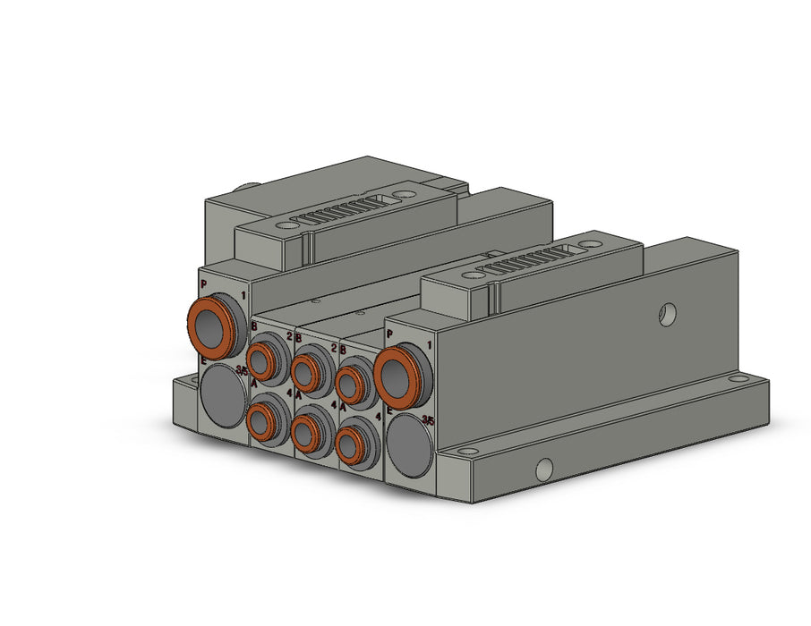 SS5V2-W10CD-03BS-C6 SS5V 03 Station Manifold, Tie-Rod Base