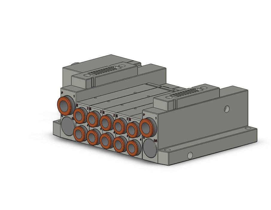 SS5V2-W10CD-05BS-C8 SS5V 05 Station Manifold, Tie-Rod Base