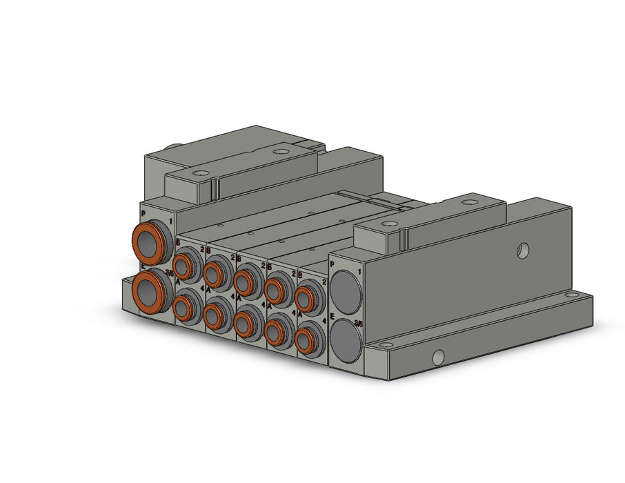 SS5V2-W10CD-05D-C6 SS5V 05 Station Manifold, Tie-Rod Base