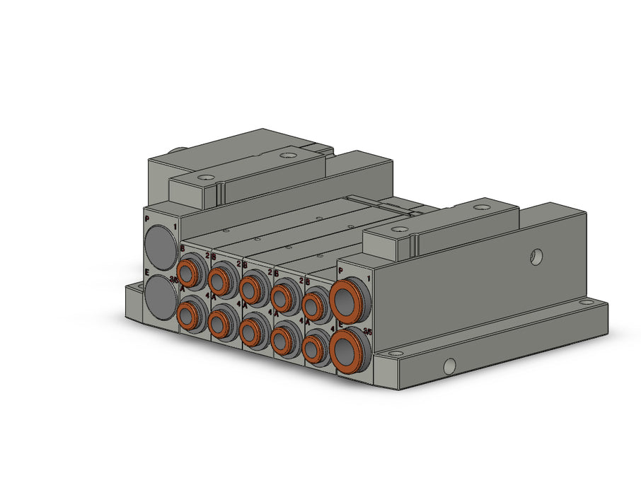 SS5V2-W10CD-05U-N7 SS5V 05 Station Manifold, Tie-Rod Base