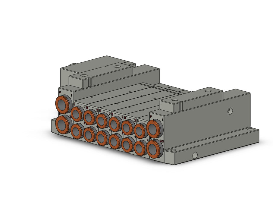 SS5V2-W10CD-06B-N9 SS5V 06 Station Manifold, Tie-Rod Base