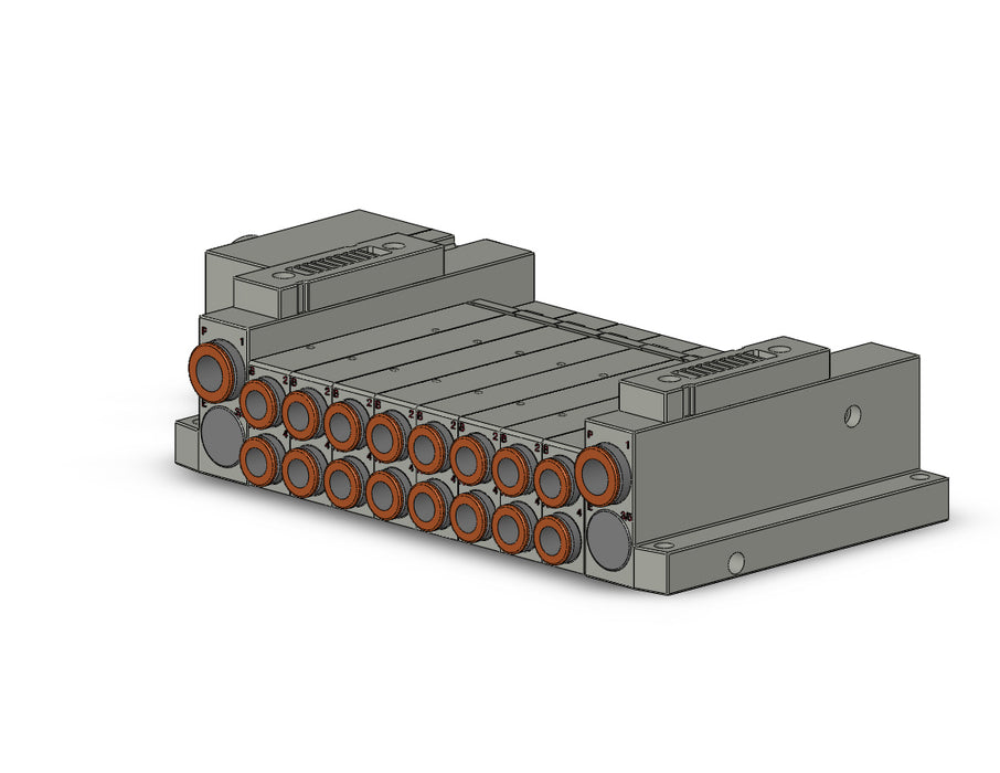 SS5V2-W10CD-08BS-C8 SS5V 08 Station Manifold, Tie-Rod Base