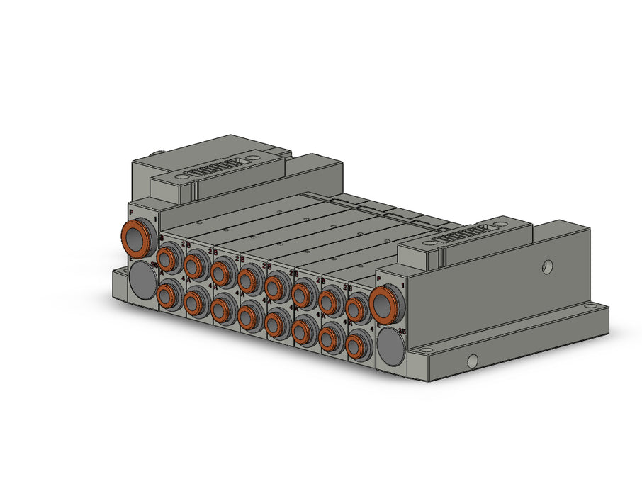 SS5V2-W10CD-08BS-N7 SS5V 08 Station Manifold, Tie-Rod Base
