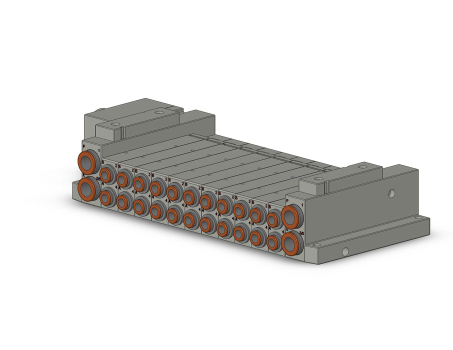 SS5V2-W10CD-11B-N7 SS5V 11 Station Manifold, Tie-Rod Base