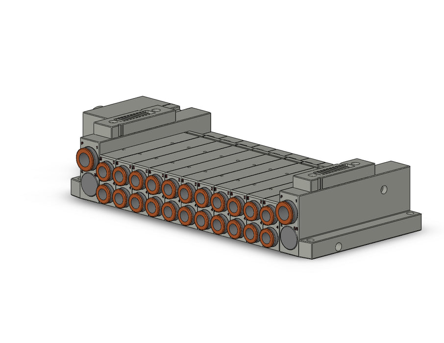 SS5V2-W10CD-11BS-C8 SS5V 11 Station Manifold, Tie-Rod Base