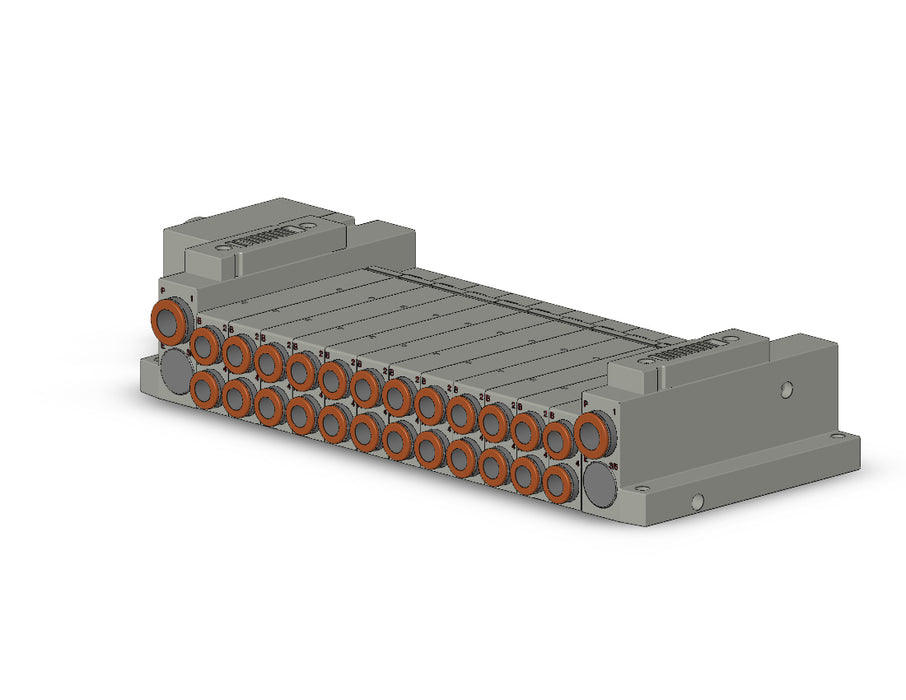 SS5V2-W10CD-12BS-C8 SS5V 12 Station Manifold, Tie-Rod Base