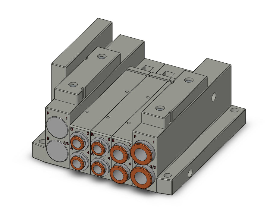 SS5V2-W10S10D-03U-N7 SS5V 03 Station Manifold, Tie-Rod Base