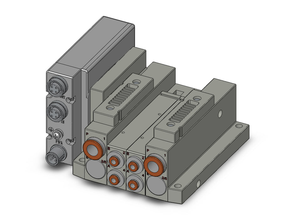 SS5V2-W10S1EAND-02BS-N3 SS5V 02 Station Manifold, Tie-Rod Base