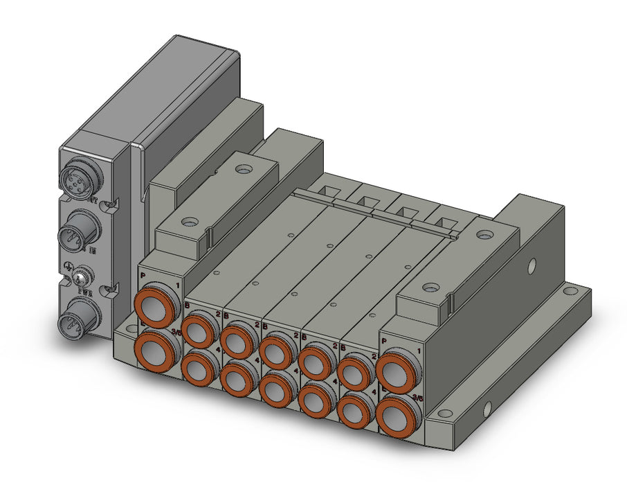 SS5V2-W10S1NAND-05B-C8 SS5V 05 Station Manifold, Tie-Rod Base