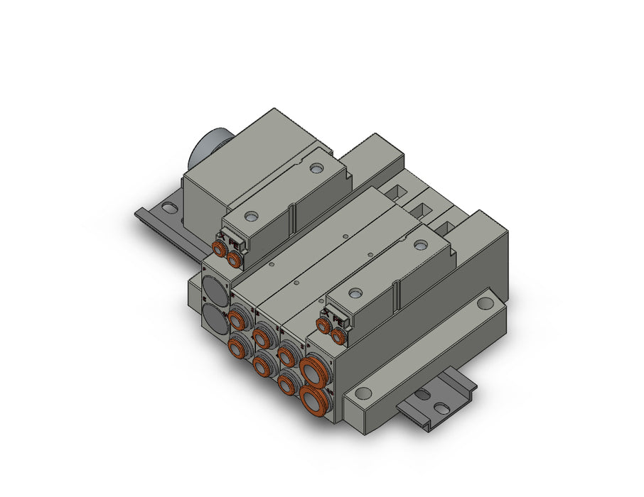 SS5V2-W16CD-03UR-N7 SS5V 03 Station Manifold, Cassette Base