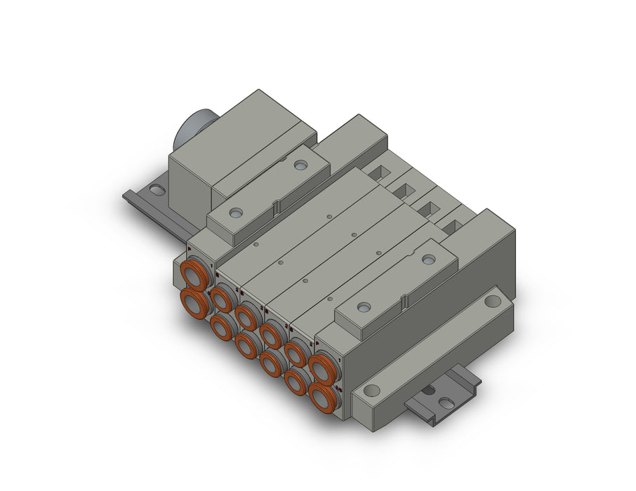 SS5V2-W16CD-04B-C8 SS5V 04 Station Manifold, Cassette Base