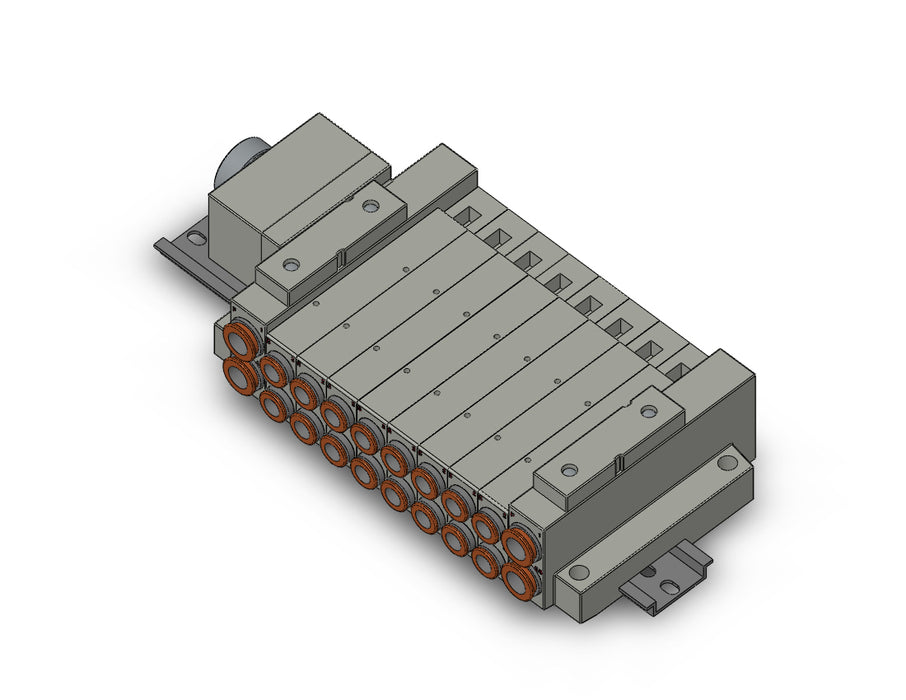 SS5V2-W16CD-08B-N9 SS5V 08 Station Manifold, Cassette Base