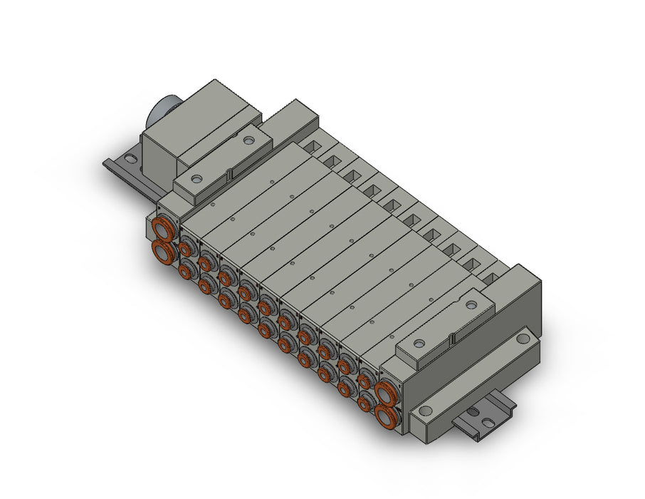 SS5V2-W16CD-10B-C4 SS5V 10 Station Manifold, Cassette Base