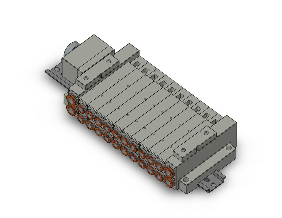 SS5V2-W16CD-10B-C8 SS5V 10 Station Manifold, Cassette Base