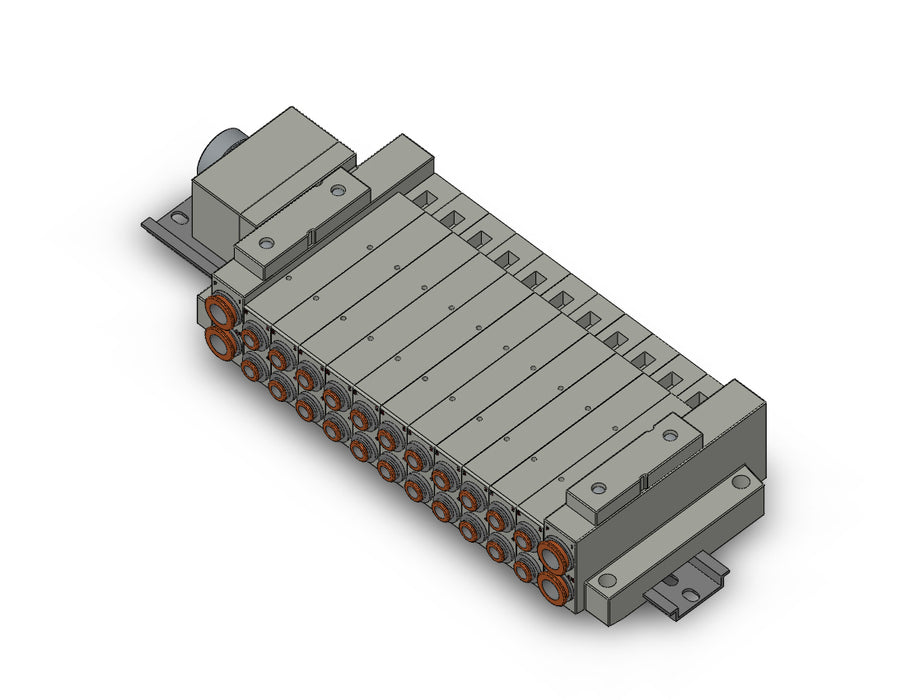 SS5V2-W16CD-11B-C6 SS5V 11 Station Manifold, Cassette Base