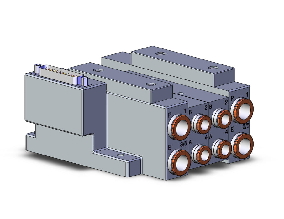 SS5V3-10FD1-02B-C8 SS5V 02 Station Manifold, Tie-Rod Base
