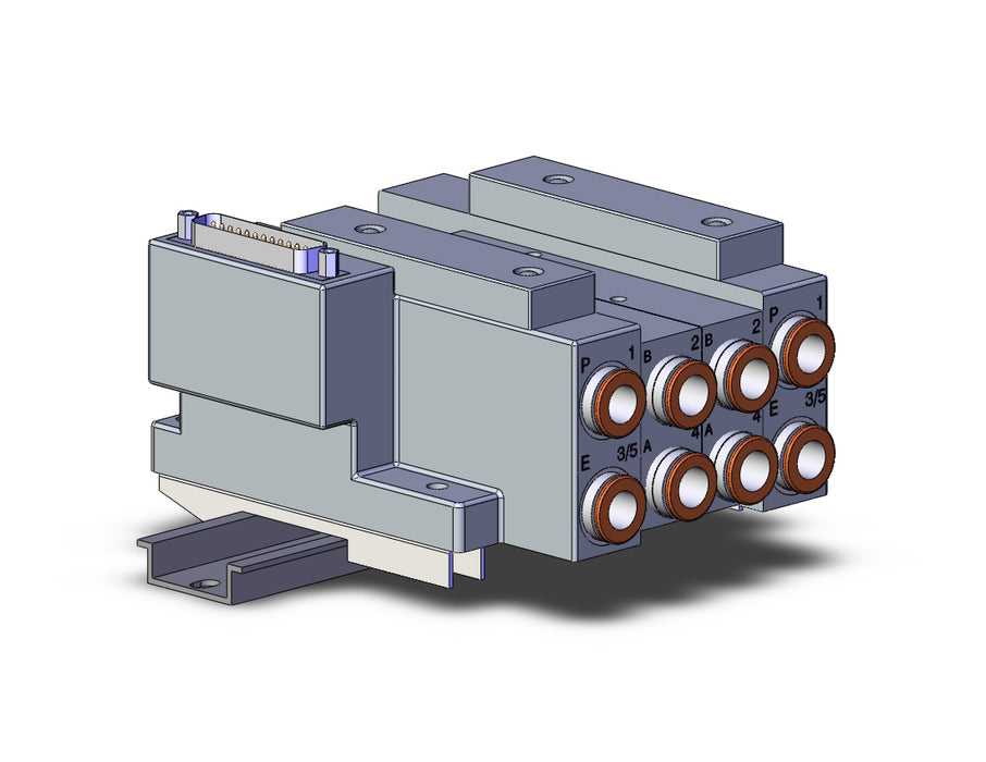 SS5V3-10FD1-02B-N11-D SS5V 02 Station Manifold, Tie-Rod Base