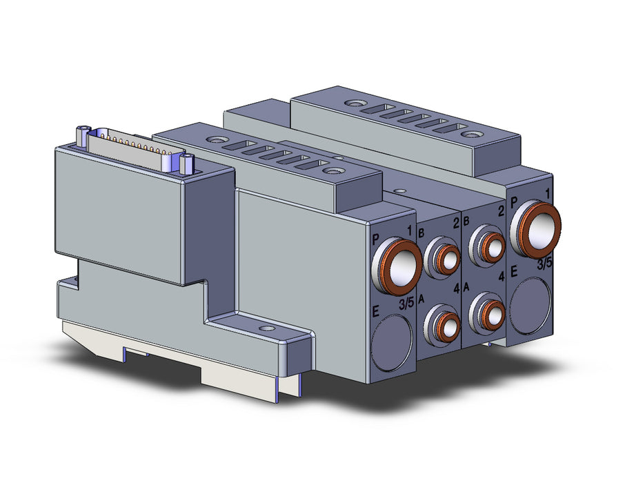 SS5V3-10FD1-02BS-C6-D0 SS5V 02 Station Manifold, Tie-Rod Base