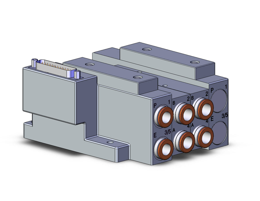 SS5V3-10FD1-02D-N11 SS5V 02 Station Manifold, Tie-Rod Base