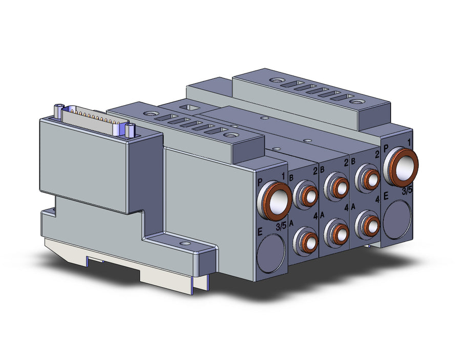 SS5V3-10FD1-03BS-C6-D0 SS5V 03 Station Manifold, Tie-Rod Base