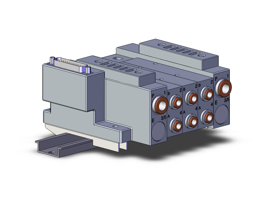 SS5V3-10FD1-03BS-N7-D SS5V 03 Station Manifold, Tie-Rod Base