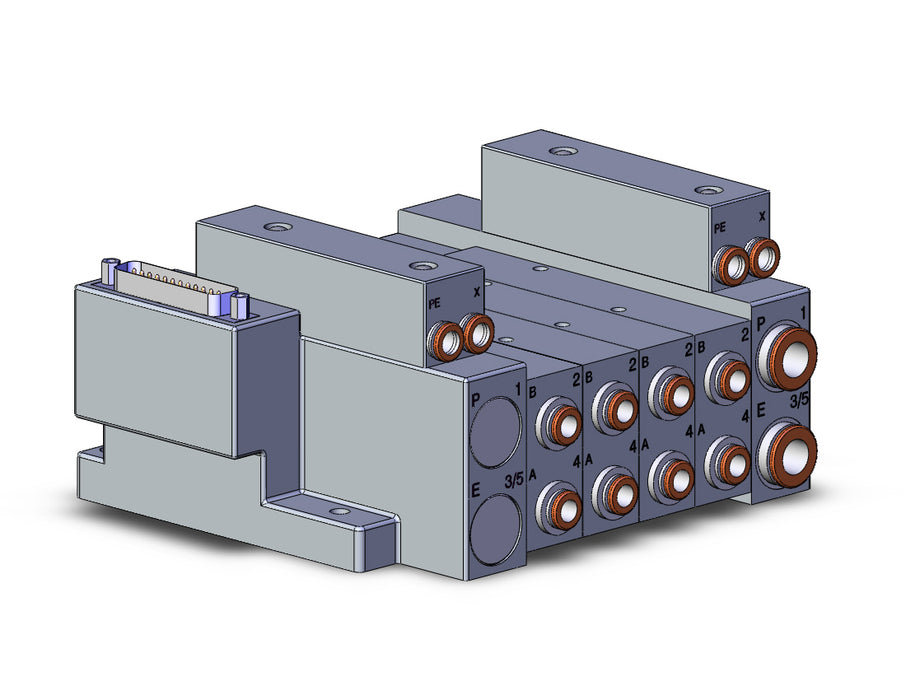 SS5V3-10FD1-04UR-N7 SS5V 04 Station Manifold, Tie-Rod Base