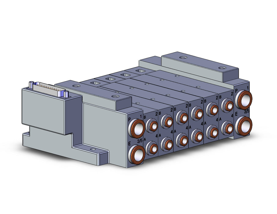 SS5V3-10FD1-06B-C6 SS5V 06 Station Manifold, Tie-Rod Base