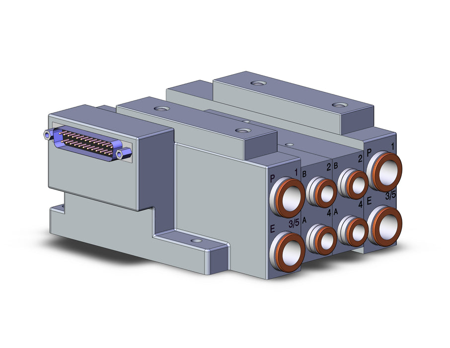 SS5V3-10FD2-02B-C8 SS5V 02 Station Manifold, Tie-Rod Base