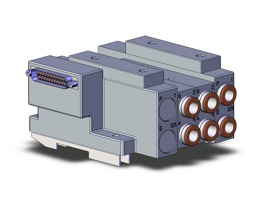 SS5V3-10FD2-02U-N11-D0 SS5V 02 Station Manifold, Tie-Rod Base