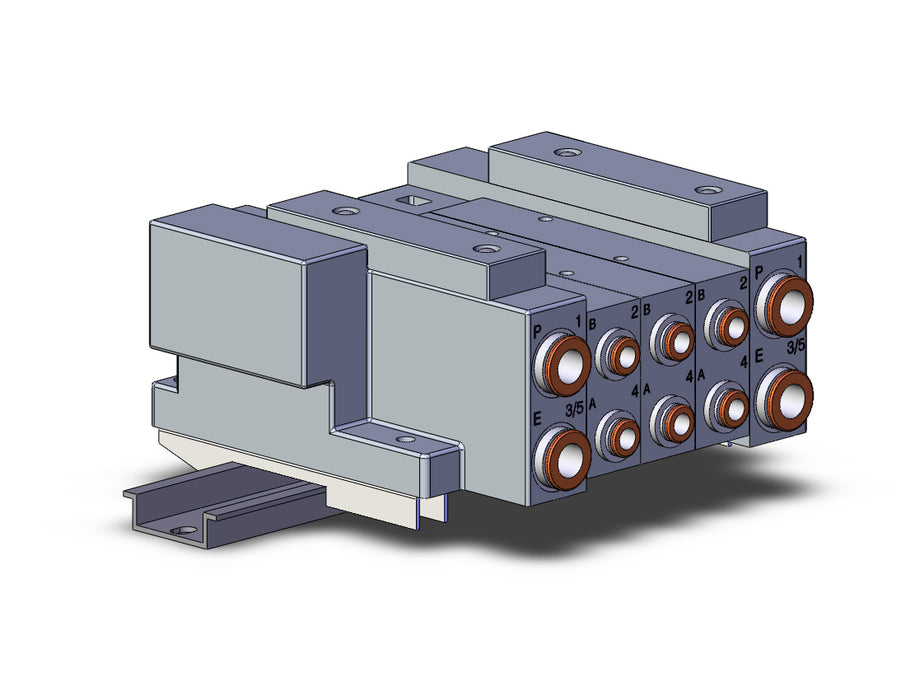 SS5V3-10FD2-03B-N7-D SS5V 03 Station Manifold, Tie-Rod Base