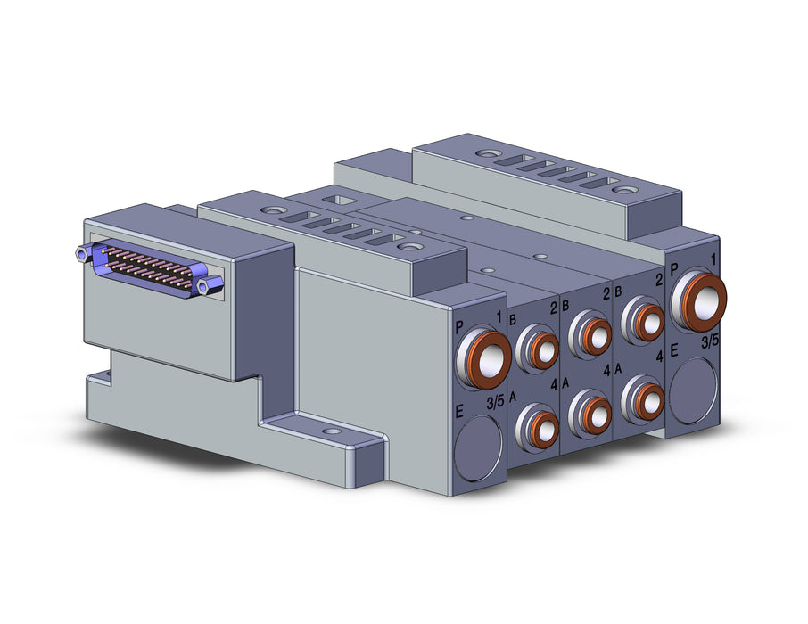 SS5V3-10FD2-03BS-N7 SS5V 03 Station Manifold, Tie-Rod Base