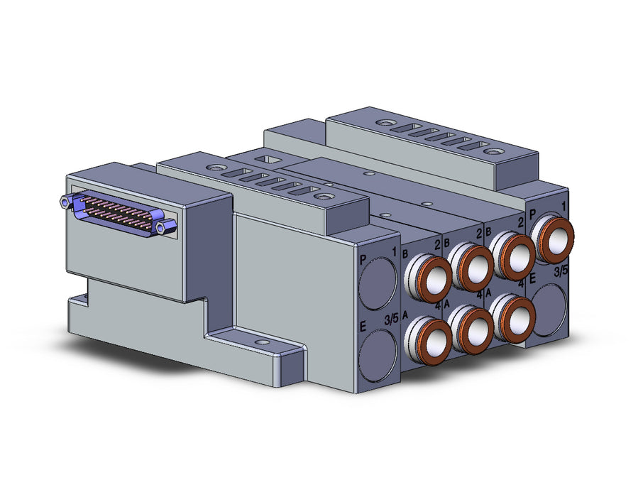SS5V3-10FD2-03US-N11 SS5V 03 Station Manifold, Tie-Rod Base