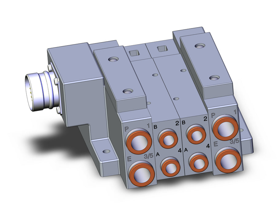 SS5V3-W10CD-02B-C8 SS5V 02 Station Manifold, Tie-Rod Base