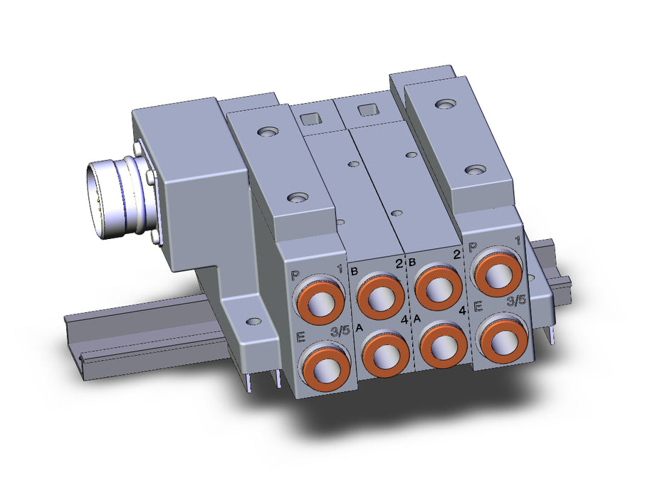 SS5V3-W10CD-02B-N11-D SS5V 02 Station Manifold, Tie-Rod Base