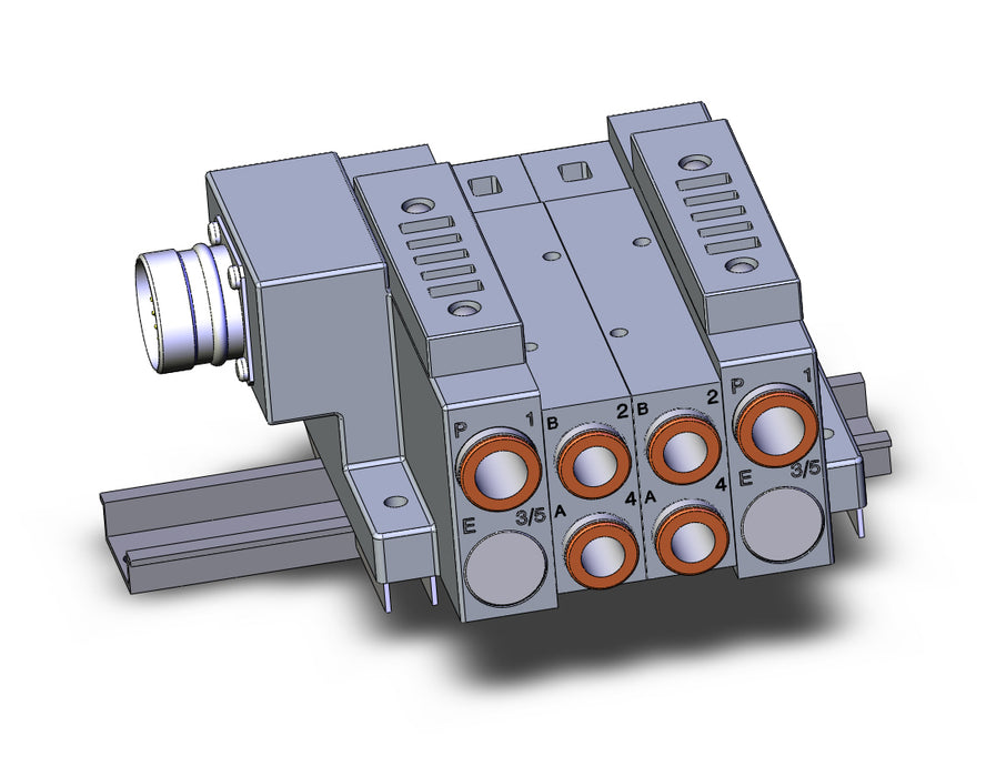SS5V3-W10CD-02BS-C10-D SS5V 02 Station Manifold, Tie-Rod Base