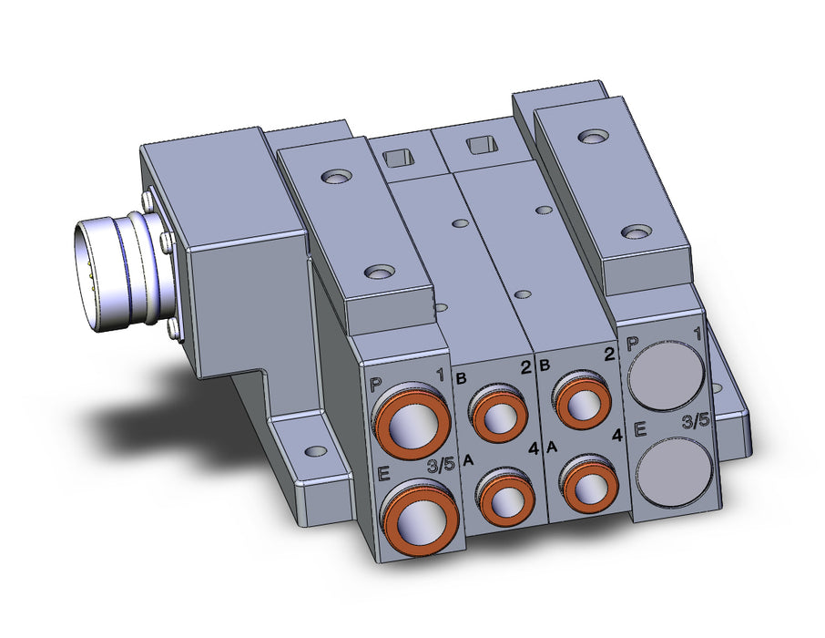 SS5V3-W10CD-02D-C8 SS5V 02 Station Manifold, Tie-Rod Base