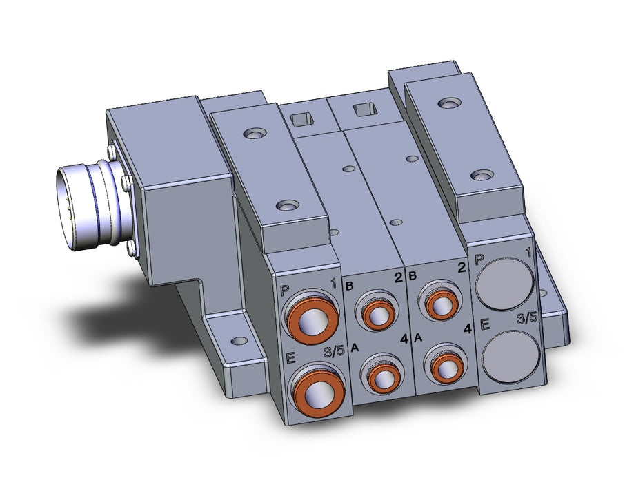 SS5V3-W10CD-02D-N7 SS5V 02 Station Manifold, Tie-Rod Base