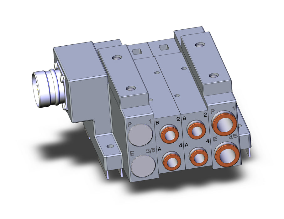 SS5V3-W10CD-02U-C8-D0 SS5V 02 Station Manifold, Tie-Rod Base