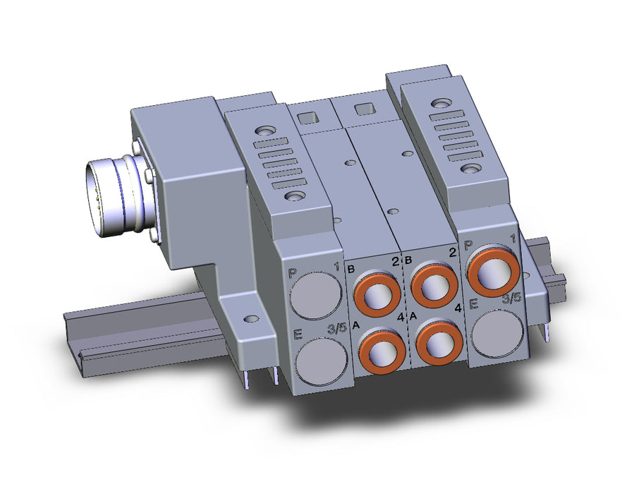 SS5V3-W10CD-02US-C10-D SS5V 02 Station Manifold, Tie-Rod Base
