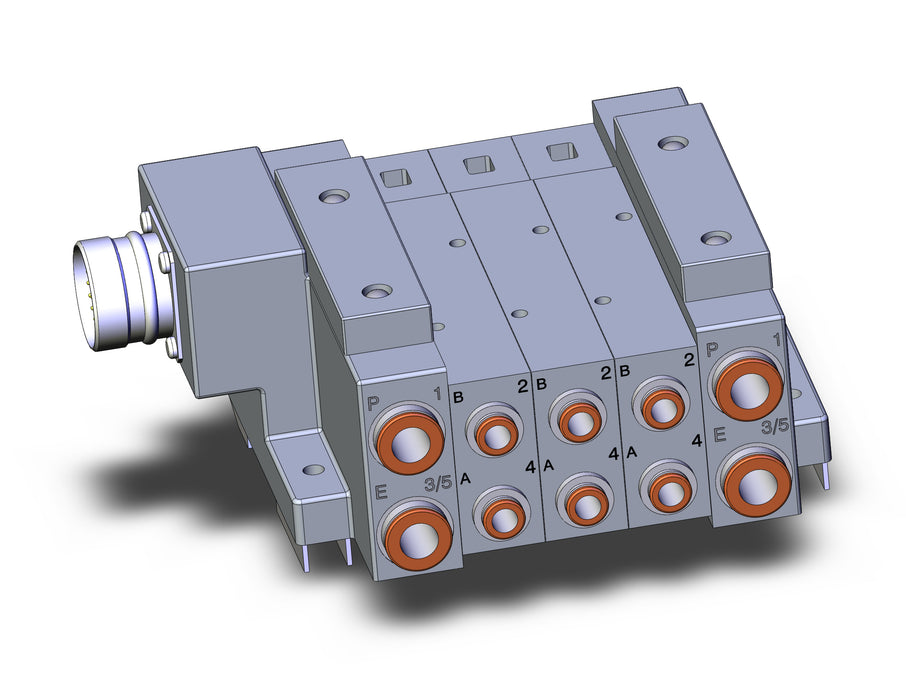 SS5V3-W10CD-03B-N7-D0 SS5V 03 Station Manifold, Tie-Rod Base
