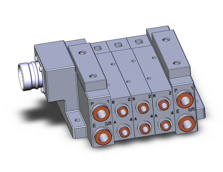 SS5V3-W10CD-03B-N7 SS5V 03 Station Manifold, Tie-Rod Base