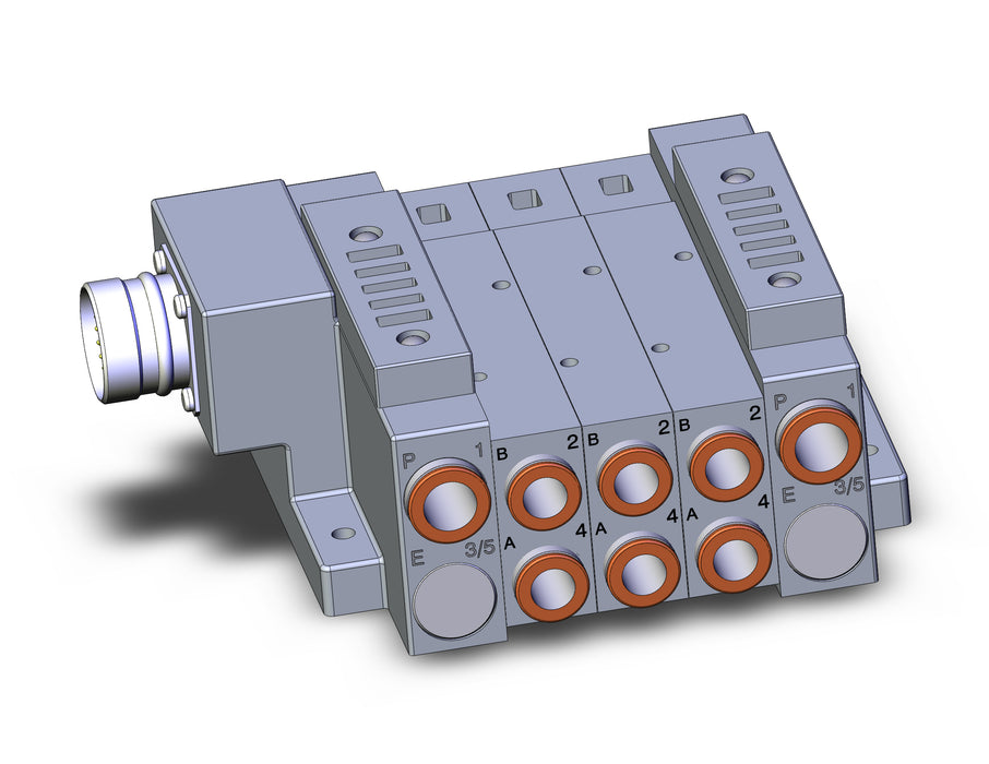 SS5V3-W10CD-03BS-C10 SS5V 03 Station Manifold, Tie-Rod Base