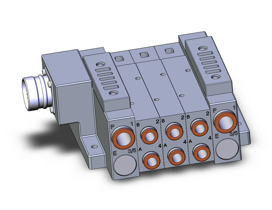SS5V3-W10CD-03BS-C8 SS5V 03 Station Manifold, Tie-Rod Base
