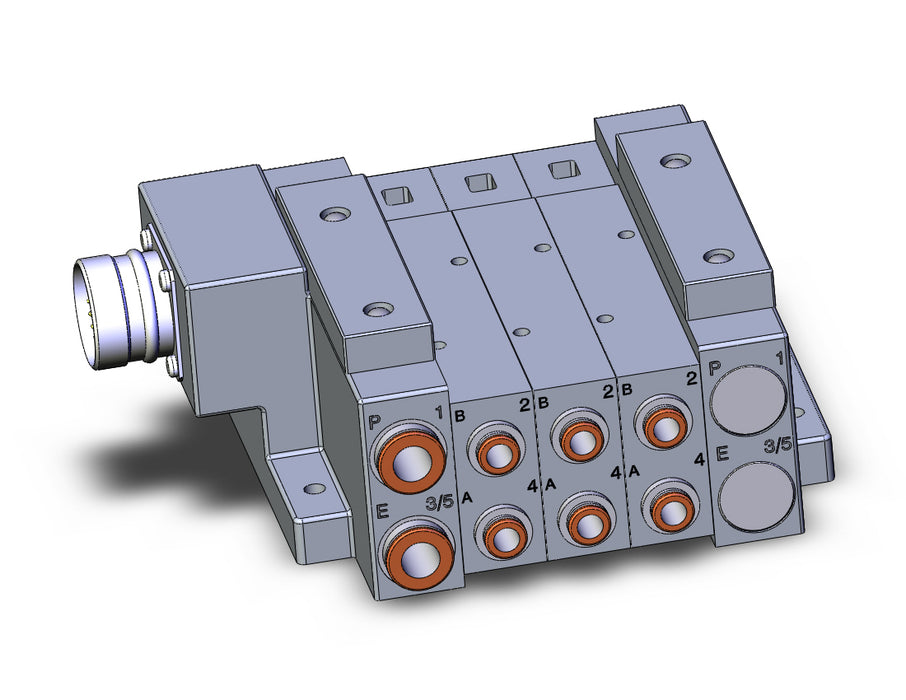 SS5V3-W10CD-03D-N7 SS5V 03 Station Manifold, Tie-Rod Base