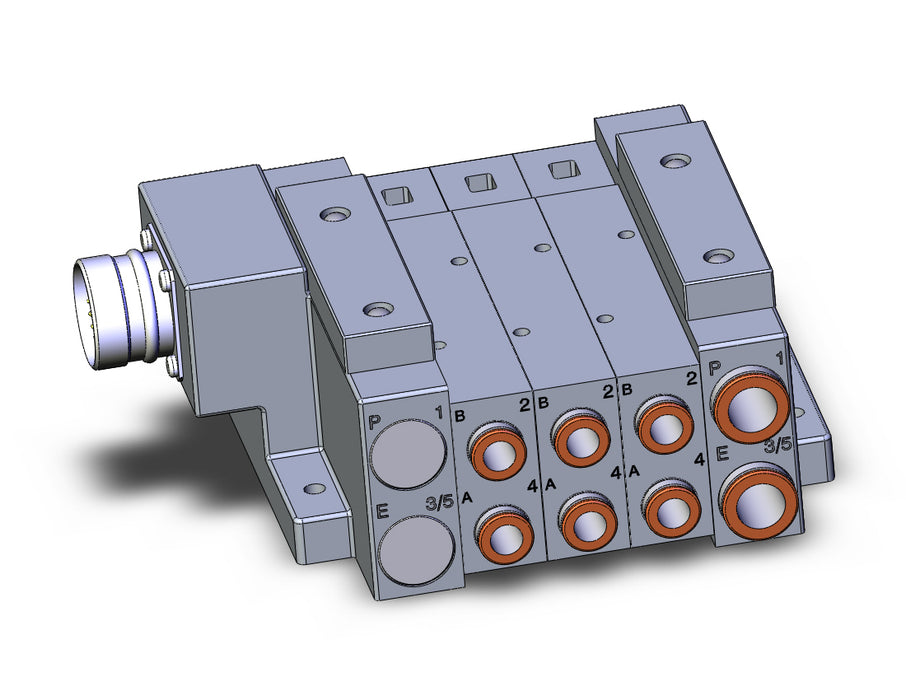 SS5V3-W10CD-03U-C8 SS5V 03 Station Manifold, Tie-Rod Base