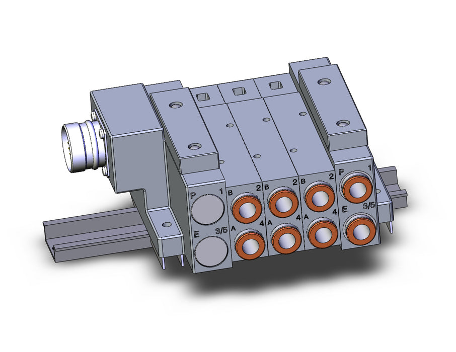 SS5V3-W10CD-03U-N11-D SS5V 03 Station Manifold, Tie-Rod Base