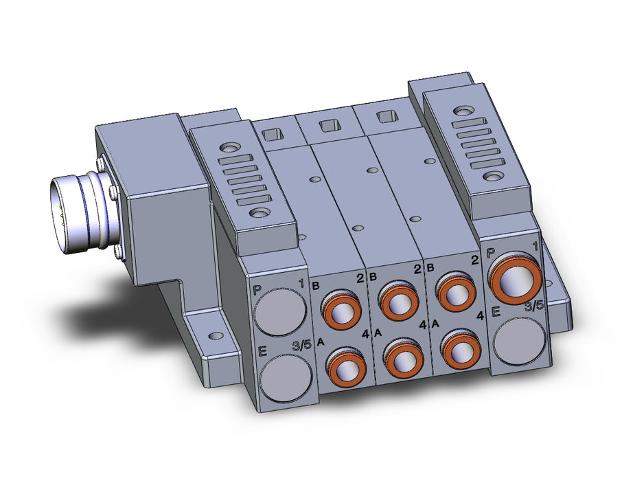 SS5V3-W10CD-03US-C8 SS5V 03 Station Manifold, Tie-Rod Base